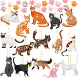 Sasylvia 15 Pcs Animal Diamond Painting Keychains Pet Diamond Painting Keychain Pendant Kits for Adults(Cat) Sasylvia