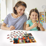 LELEMON Cat Jigsaw Puzzles in a Metal Box 100 Pieces Cat Jigsaw Puzzle for Kids Ages 4-8 Children Learning Educational Puzzles Toys LELEMON