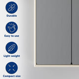 Spinal Solution Wood Split Bunkie Board/Slats,Mattress Bed Support,Fits Standard, Twin, Grey Spinal Solution