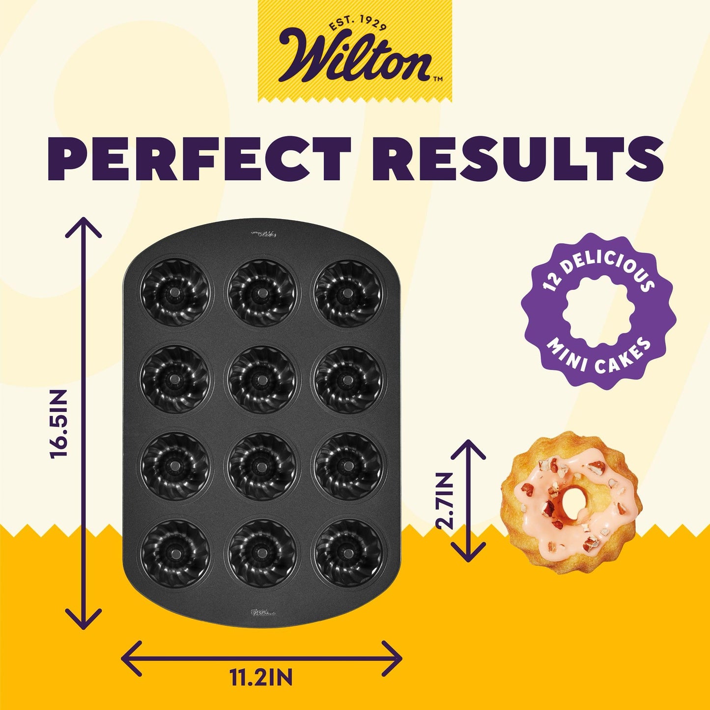 Wilton Non-Stick Mini Fluted Tube Cake Pan