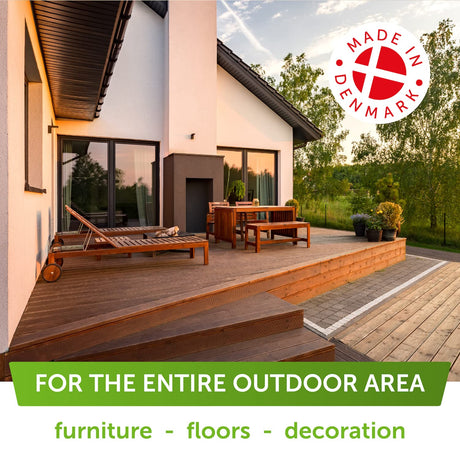 Nordicare Sealing Wood Oil for Outdoor Garden Furniture - Teak Oil for Wood Outdoor Furniture - Suitable for All Outdoor Types of Wood, for Wood Exterior Protection - Easy to Apply 34 Oz Nordicare
