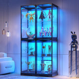 HWB 65" Curio Cabinet with Motion Sensor (Black) HWB