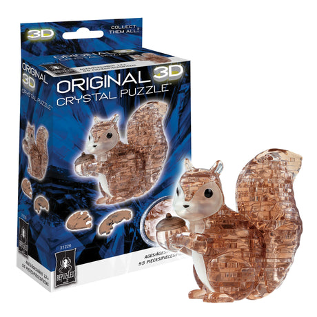 BePuzzled | Squirrel Original 3D Crystal Puzzle, Ages 12 and Up Bepuzzled