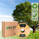 OVV3D PLA Filament 1.75mm, Red Gold 3D Printer Filament Silk PLA Dual Color PLA Filament, Red Gold PLA Filament, Color Change Every Inch Filament 3D Printer Filament +/-0.02mm, 1kg/2.2lb OVVNYXE