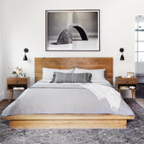 Mazefur Hidden Compartment Night Stand Set 2, Mid Century Modern Concealment Furniture, End Table with Storage Drawer, Bedside Table with Wood Legs for Bedroom (2,Walnut) Mazefur