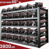 PMKES 65" W Garage Shelving Heavy Duty, 5 Tier Garage Shelves, 30" D Adjustable Storage Shelving Unit, Commercial Metal Shelf for Kitchen, Warehouse, Pantry, School, Shop, 68" Wx30 Dx79 H PMKES