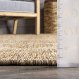 nuLOOM 4x6 Outdoor/Indoor Ranya Tribal Area Rug, Light Brown, Geometric Design, Stain Resistant, Highly Durable, For Patio, Balcony, Bedroom, Dining Room, Living Room, Bathroom nuLOOM