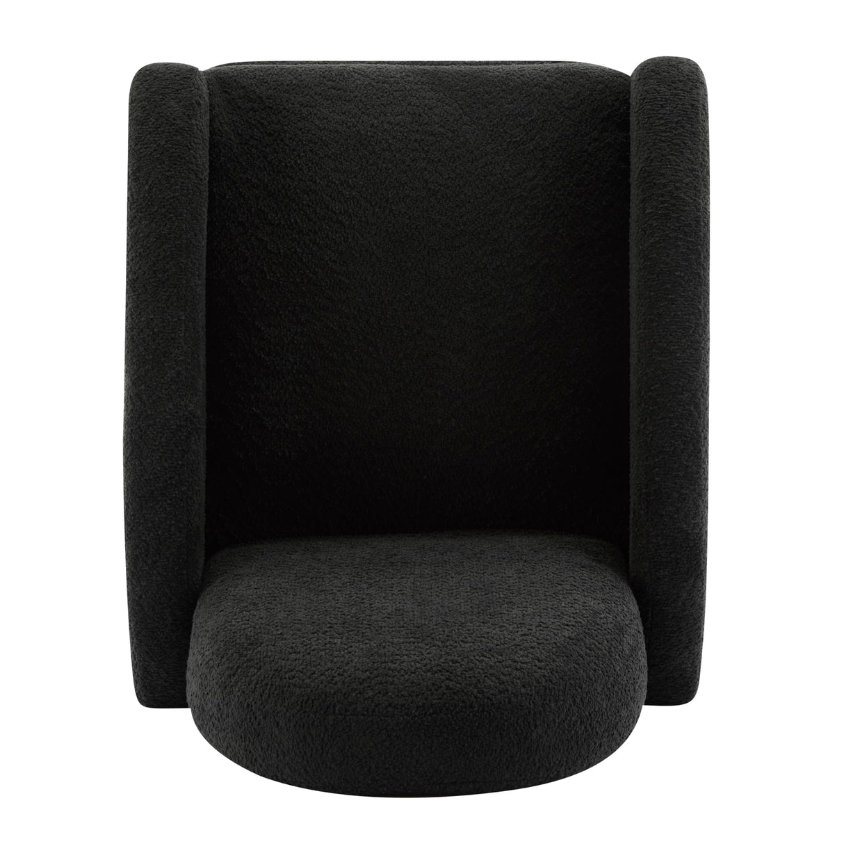 Christopher Knight Home Sidney Fabric Upholstered 360° Swivel Chair, Boucle Push-Back Recliner, Solid Wood Glider Recliner with Rotation, Living Room Lounge Sofa, Adjustable Comfy Reading Chair,Black Christopher Knight Home