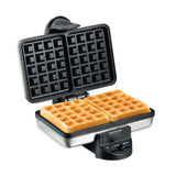 Hamilton Beach Belgian Mini Waffle Maker with Shade Control, Makes 2 at Once, Create Personalized Keto Chaffles and Hash Browns, Non-Stick Plates, Compact Design, Stainless Steel Hamilton Beach