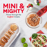 Dash SmartStore™ Compact Hand Mixer Electric for Whipping + Mixing Cookies, Brownies, Cakes, Dough, Batters, Meringues & More, 3 Speed, 150-Watt - Red DASH