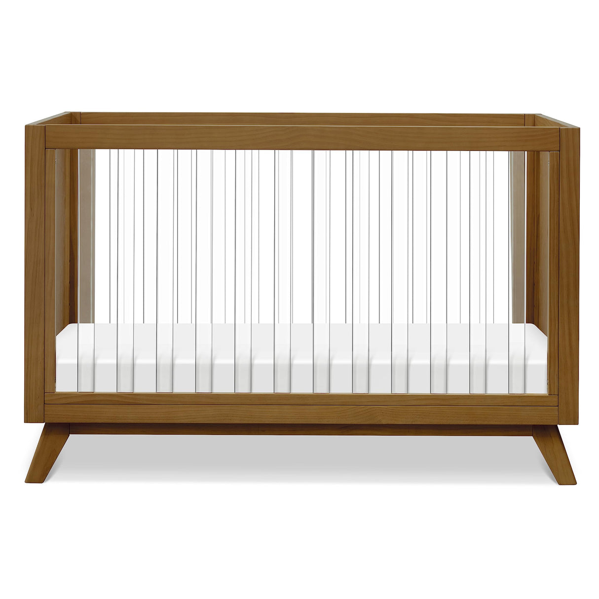 DaVinci Otto 3-in-1 Convertible Crib in Walnut with Acrylic Slats, Greenguard Gold Certified DaVinci