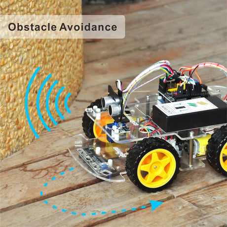 OSOYOO Robot Car Starter Kit for Arduino | STEM Remote Controlled App Educational Motorized Robotics for Building Programming Learning How to Code | IOT Mechanical DIY Coding for Teens Adults OSOYOO