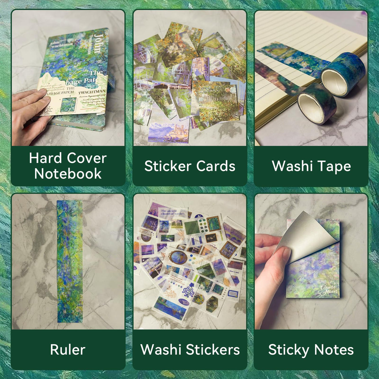 PANZIYU Charming Oil Painting DIY Journal Kit, Scrapbook Kit for Girls Ages 8-14,Journaling Art Crafts for Women, Scrapbooking Supplies，Stationary Set for Teens - The Cabbage Patch PANZIYU