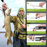 WORKPRO 12V Cordless Electric Fillet Knife with 8'' and 10'' Razor-Sharp Blades, Cordless Fillet Knife with Non-slip Grip Handle and Safety Lock, 2 Rechargeable Battery Packs, 1 Quick Battery Charger, and 1 Storage Carry Case for Fishing, Filleting, Outdo WORKPRO