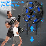TGLLM Music Boxing Machine, Interactive Punching Trainer with Boxing Gloves, Large Size Wall Mounted Electronic Boxing Target for Adults Kids, 9 Modes & 9 Speeds TGLLM