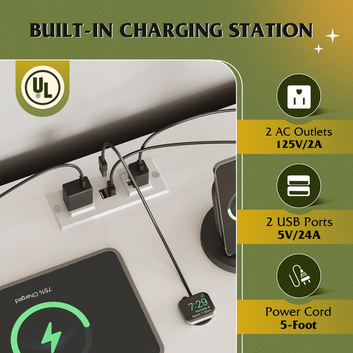 WLIVE 9 Drawer Led Dresser for Bedroom, 58.35'' White Wood Dresser Storage Organizer with Power Outlets for 65'' TV, Dressers with Open Shelves, Chest of Drawers for Closet, Living Room WLIVE