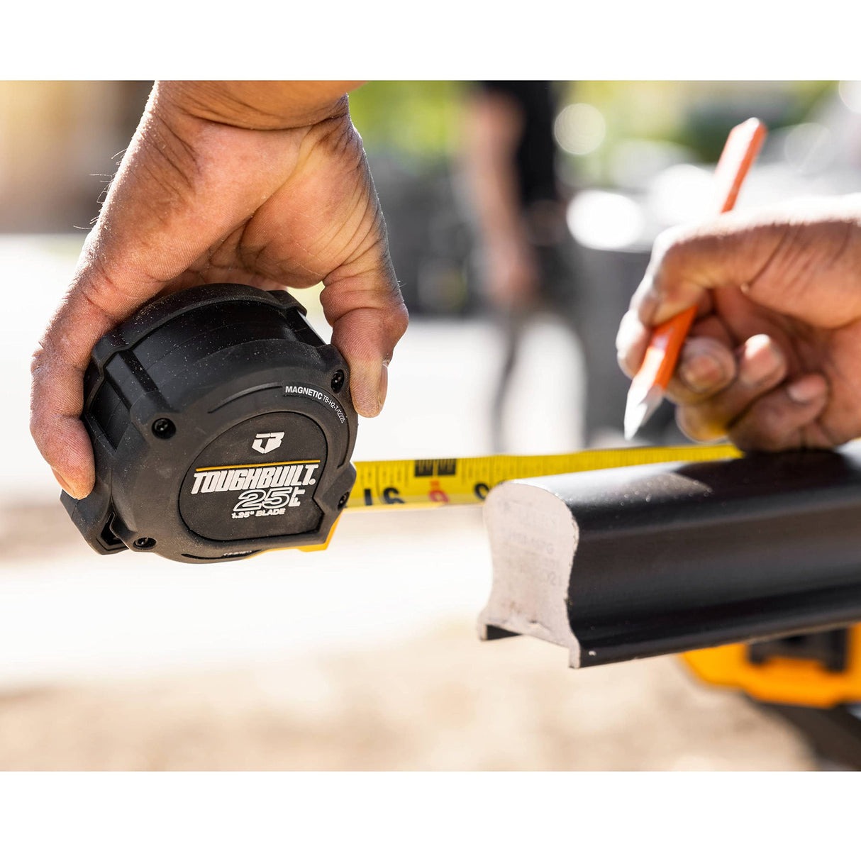 ToughBuilt - 25' ProBlade™ Tape Measure w/Blade Control Features, Easy-to-Read 1.25” Width Blade w/Double-Sided High Contrast Markings - (TB-H2-T-12225) ToughBuilt