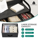 YITAHOME Dresser for Bedroom, Fabric Dresser with 7 Drawers, Furniture Storage Tower Cabinet for Bedroom, Living Room, Hallway, Closet, Black Wood Grain YITAHOME