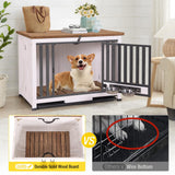 Aivituvin Dog Crate Furniture for Small & Medium Dogs Portable Heavy Duty Dog Kennel End Table, Dog House with Solid Wood Opening Roof Aivituvin