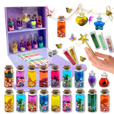 AWZNG Fairy Potion Kits for Kids,22pcs Fairy Magic Kids Mixies Potion Bottles,Creativity Art Toy for Girls, Fun Birthday Gift Toys for Girl 6 7 8 9 10