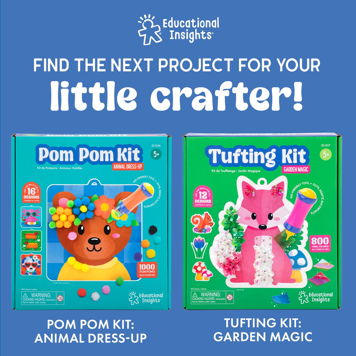 Educational Insights Jumbo Gem Kit - Arts and Crafts for Kids, Toddler Art Supplies, Toddler DIY Sensory Activity, Easter Basket Stuffers, Gift for Girls and Boys Ages 5+ Educational Insights