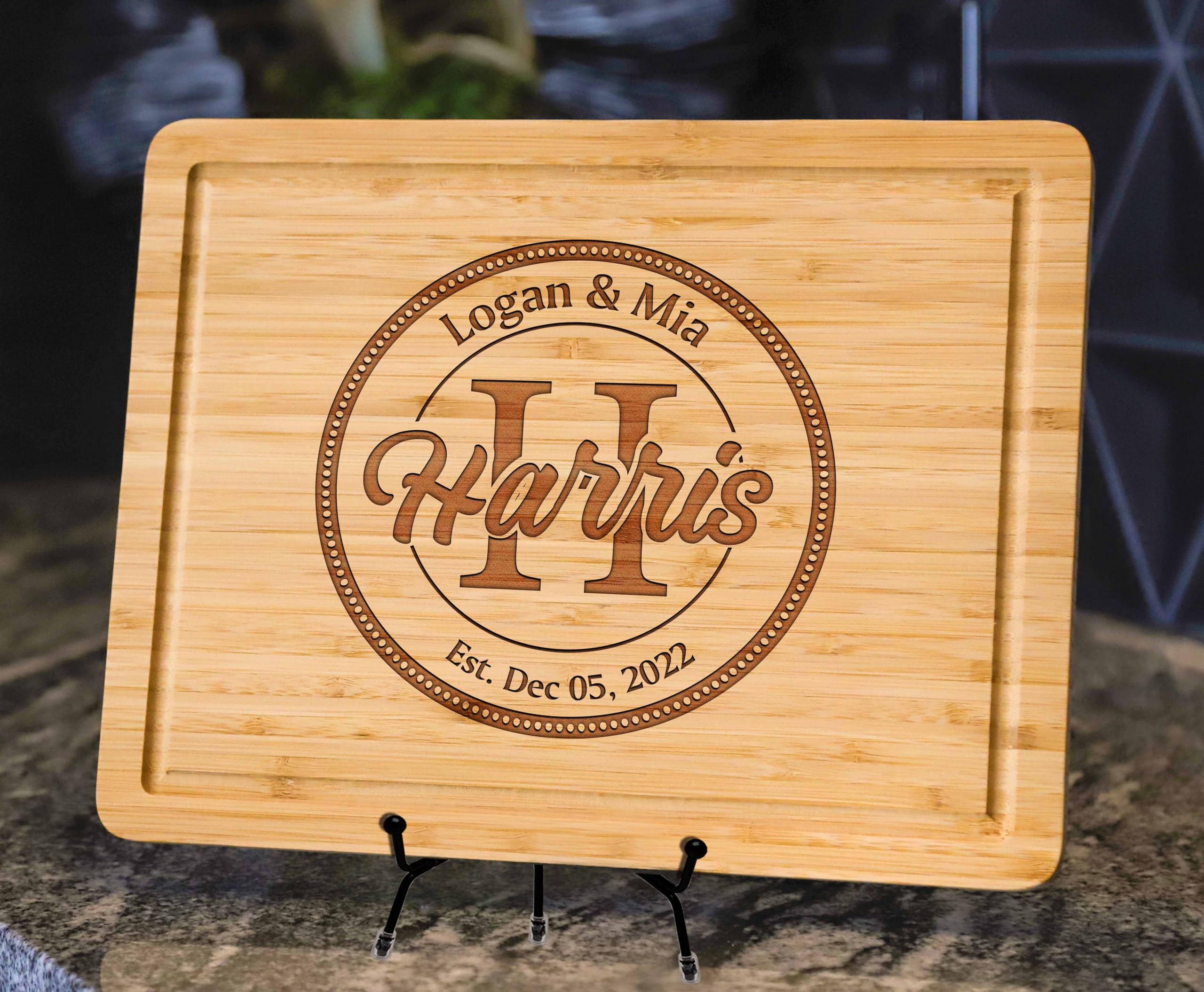 Personalized Wooden Cutting Board - Thumbnail 3