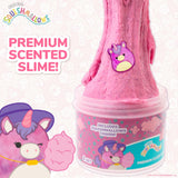 Original Squishmallows Lola The Unicorn Premium Scented Slime, Cotton Candy Scented, 8 oz. Fluffy with 2 Fun Add Ins, Pre-Made Slime for Kids, Great 6 Year Old Toys, Super Squishy Toy Squishmallows