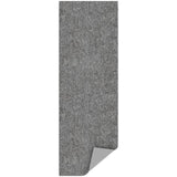 Ottomanson Washable 2x5 Non Slip Runner Rug, Ultra Thin Hallway Rug with Rubber Backing, Solid Design Rug for Kitchen Bedroom or Living Room, Gray, 20" x 59" Ottomanson