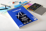 CANSON XL Textured Medium Grain 300gsm A4 Mixed Media White Paper Pad, 30 Sheets, for Professional Artists & Students Canson