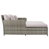 Safavieh PAT7500B Outdoor Collection Cadeo Grey Cushion Daybed SAFAVIEH