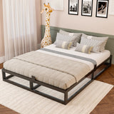 Bilily 10 Inch King Bed Frame with Steel Slat Support, Low Profile King Metal Platform Bed Frame Support Mattress Foundation, No Box Spring Needed/Easy Assembly/Noise Free Bilily