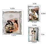 LUCKYLIFE Picture Frame Set 10-Pack, Gallery Wall Frame Collage with 8x10 5x7 4x6 Frames in Distressed White Finishes LUCKYLIFE