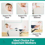 Naomi Home Odelia Swivel Rocker Recliner Glider, Bright White - Ergonomic Nursing Chair with Footrest for Soothing Comfort in Compact Spaces Naomi Home