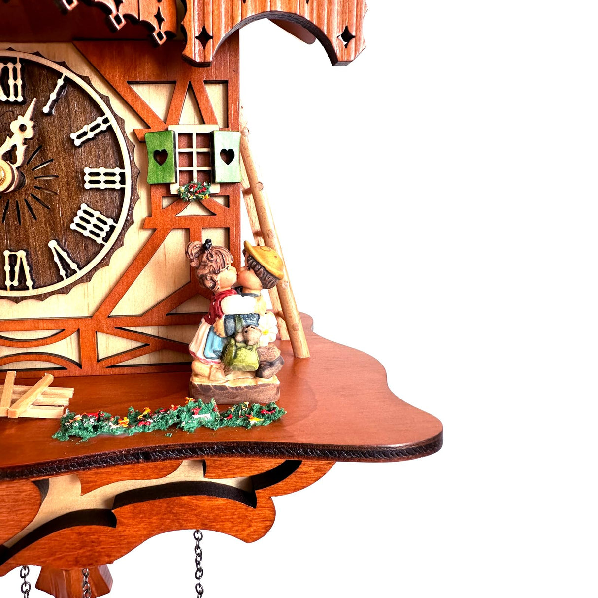 RUAIGRD Traditional German Style Cuckoo Clock Black Forest House Clock with Moving Wood Kids RUAIGRD