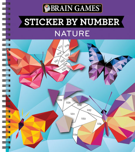 Brain Games - Sticker by Number: Nature (28 Images to Sticker) Publications International, Ltd.