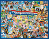White Mountain Puzzles United States of America - 1000 Piece Jigsaw Puzzle White Mountain