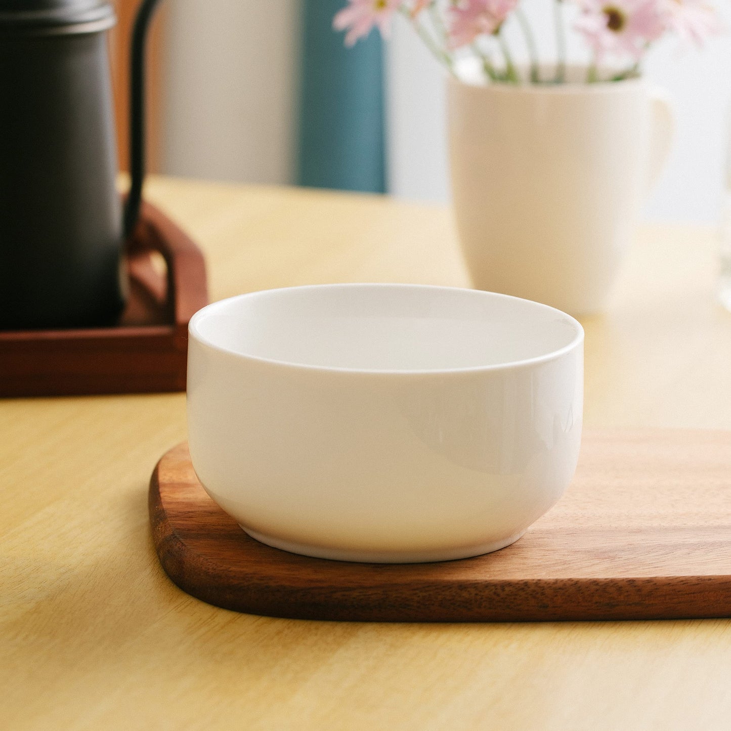 BTaT- White Cereal Bowls, Set of 6, 22 Ounces, Bowls, Cereal Bowl, White Bowls, Small Bowls, White Soup Bowls, Porcelain Bowl, Set of Bowls, White Porcelain Bowls, Deep Bowls