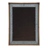 Kate and Laurel Deely Farmhouse Wall Mirror, 20 x 30, Rustic Brown and Silver, Rustic Wall Decor with Galvanized Metal Frame Kate and Laurel