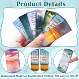 100 Pack Bible Magnetic Bookmarks Christian Scenery Magnet Bookmark Clips for Women Men Book Lovers Bible Page Markers for Teachers Students Reading School Office Home, Printing on 2 Side Diteryy