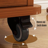 TruRim 360° Rotating Wooden Bookshelf Tower - Space-Saving Six-Tier Storage for Home TruRim