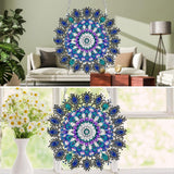 MXJSUA Special Shaped Hanging Diamond Painting Art Kits for Adults, Mandala Flower 3D Crystal Rhinestone Acrylic Gem Art Pendant Ornaments Kit for Home Decoration and Gift MXJSUA