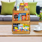 G.a HOMEFAVOR Wooden 3 Tier Fruit Basket, Brown, Pine Wood, Sturdy, Self-assembly G.a HOMEFAVOR