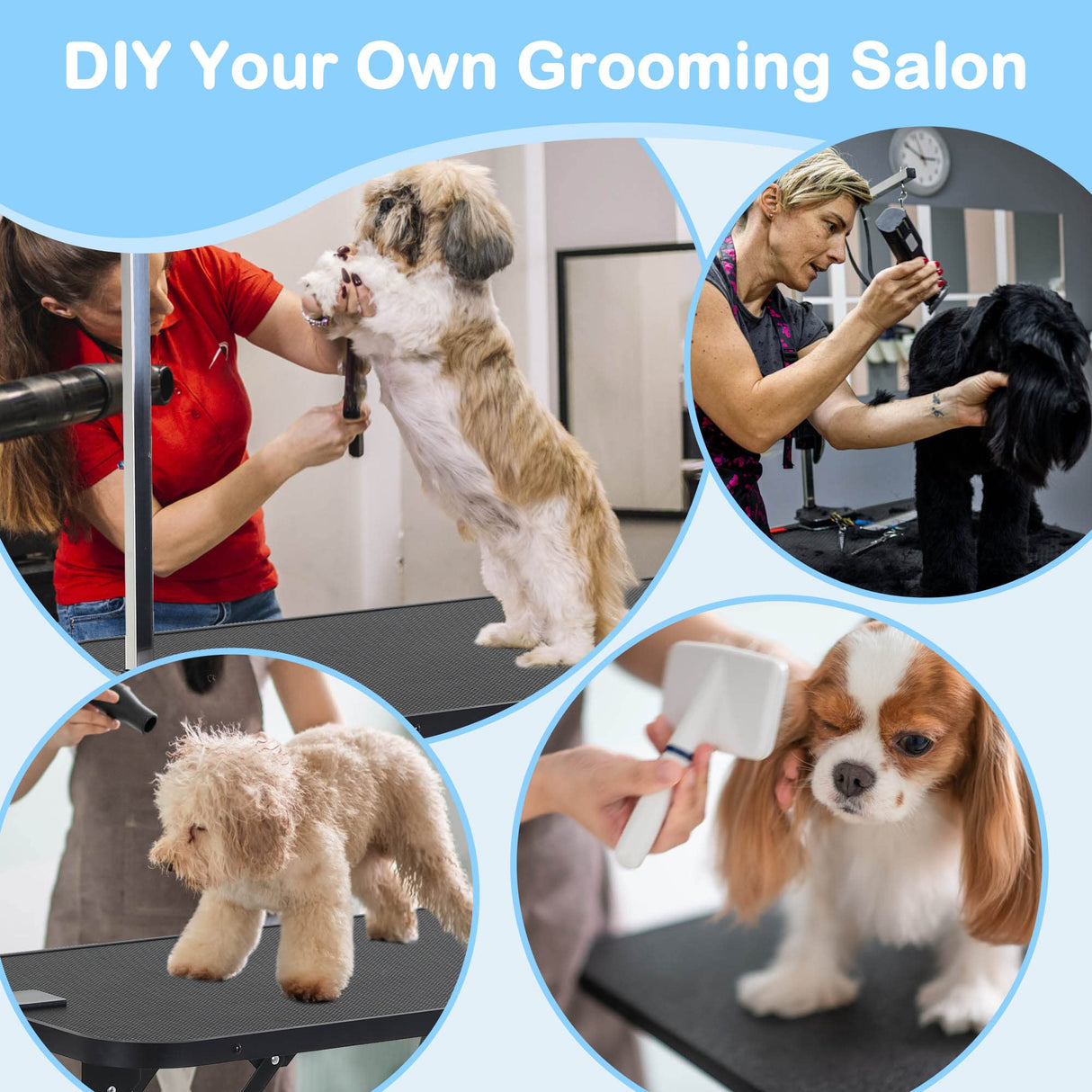 Dog Grooming Table for Dogs at Home, Dog Grooming Harness Pet Grooming Table Dog Grooming Table for Large Dogs Small Dog Grooming Tables Arm for Small Dogs Dog Washing Station Dog Grooming Sling Stand Capacmkseh