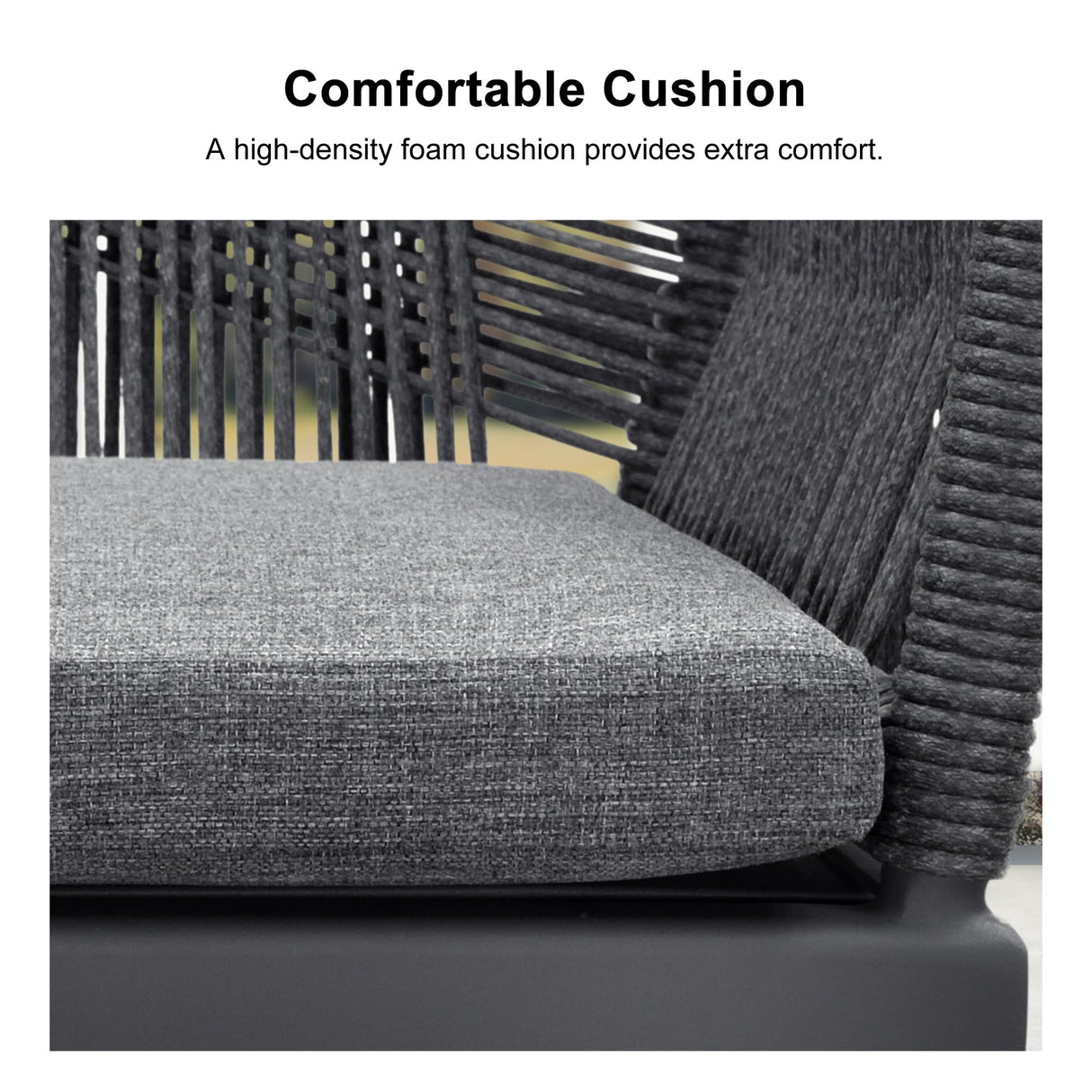 PURPLE LEAF 9 Pieces Outdoor Patio Dining Set All-Weather Aluminum Frame PE Rattan Outdoor Patio Furniture Set Rectangular Table and Chairs Set for 8 People Lawn Garden Backyard Deck, Grey PURPLE LEAF