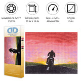 DIAMOND DOTZ at Home - My Time My Motorcycle, Full Drill, Round Dotz, Diamond Painting Kits, Diamond Art Kits for Adults, Motorcycle Diamond Art, Diamond Art, 20"x16" DIAMOND DOTZ