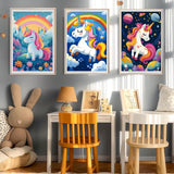 3 Pack Framed Paint by Numbers Kit for Kids, Animal Paint by Number for Kids Ages 4 8 12, Easy Framed Painting Kits with Easel for Kid Beginners Home Wall Decor (8x12 inch) HITO