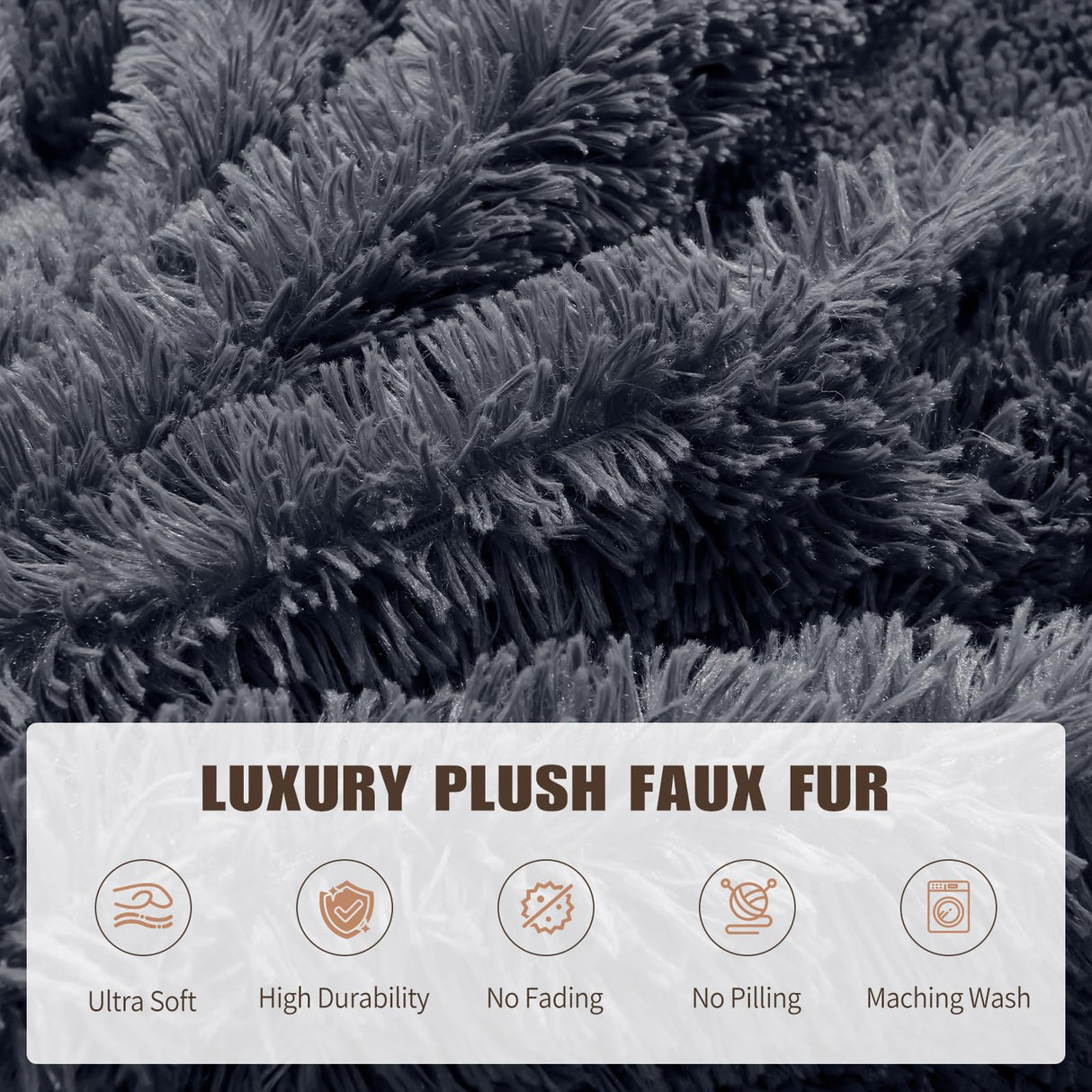 Bean Bag Chair Cover(No Filler) Soft Faux Fur Stuffed Animal Bean Bag Storage, Fluffy Plush Bean Bag Chair Cover Washable, Comfy Bean Bag Chairs for Adults Kids Teens WSOFRLAC