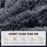 Bean Bag Chair Cover(No Filler) Soft Faux Fur Stuffed Animal Bean Bag Storage, Fluffy Plush Bean Bag Chair Cover Washable, Comfy Bean Bag Chairs for Adults Kids Teens WSOFRLAC