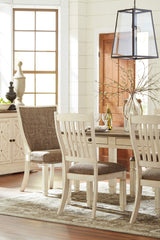 Signature Design by Ashley Bolanburg Farmhouse Dining Table with Drawers, Seats up to 6, Whitewash Signature Design by Ashley