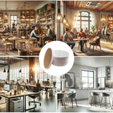 Sublimation Blanks Drink Coasters Round Ceramic Absorbent Coasters for Tabletop Protection, DIY Crafts, Painting, and Home Decor（24） Bovnobca